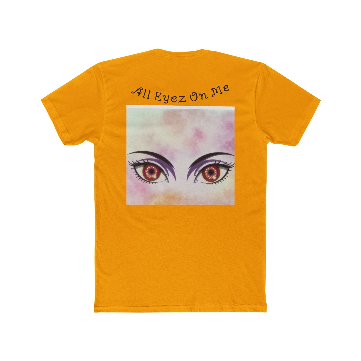 All Eyez On Me Unisex Cotton Crew Tee, Trendy Casual Shirt, Gift for Music Lovers, Unique Graphic Tee, Statement Fashion, Everyday Wear