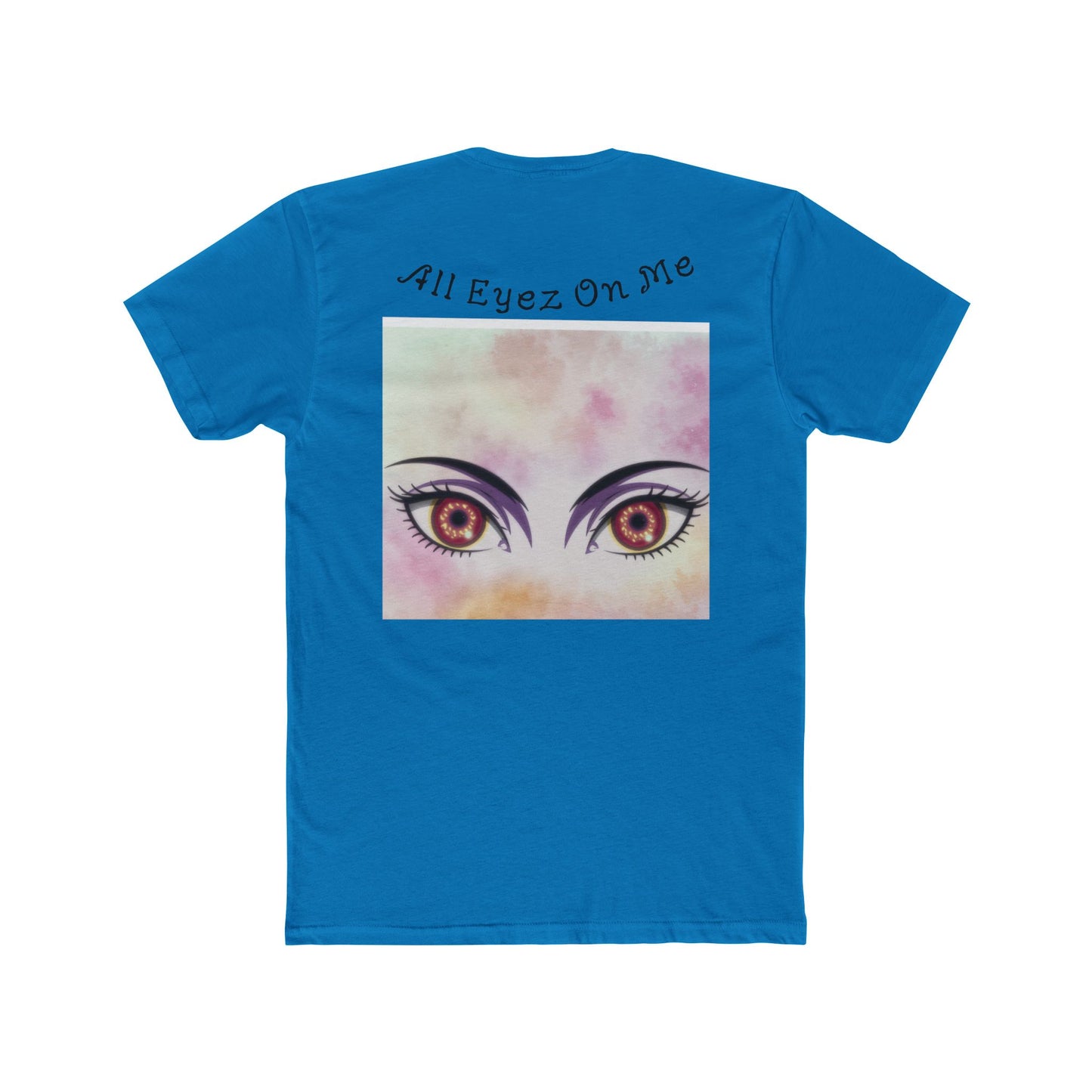 All Eyez On Me Unisex Cotton Crew Tee, Trendy Casual Shirt, Gift for Music Lovers, Unique Graphic Tee, Statement Fashion, Everyday Wear