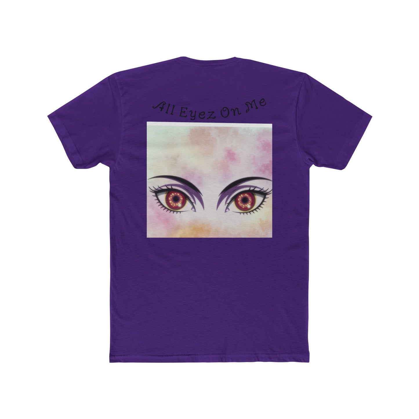 All Eyez On Me Unisex Cotton Crew Tee, Trendy Casual Shirt, Gift for Music Lovers, Unique Graphic Tee, Statement Fashion, Everyday Wear