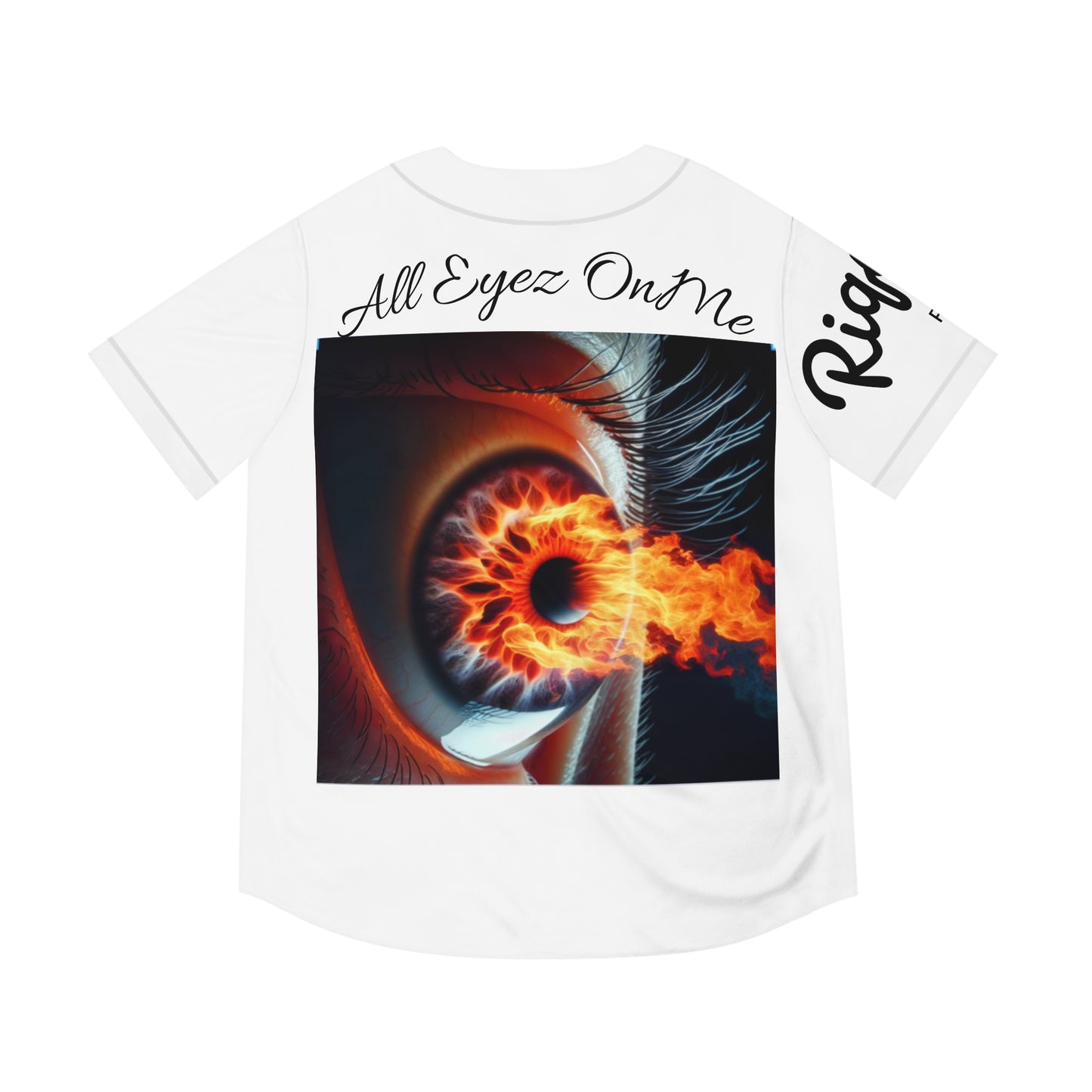 Men's Baseball Jersey: All Eyez On Me Style, Unique Sports Apparel, Trendy Game Day Wear, Perfect for Gifts, Statement Fashion