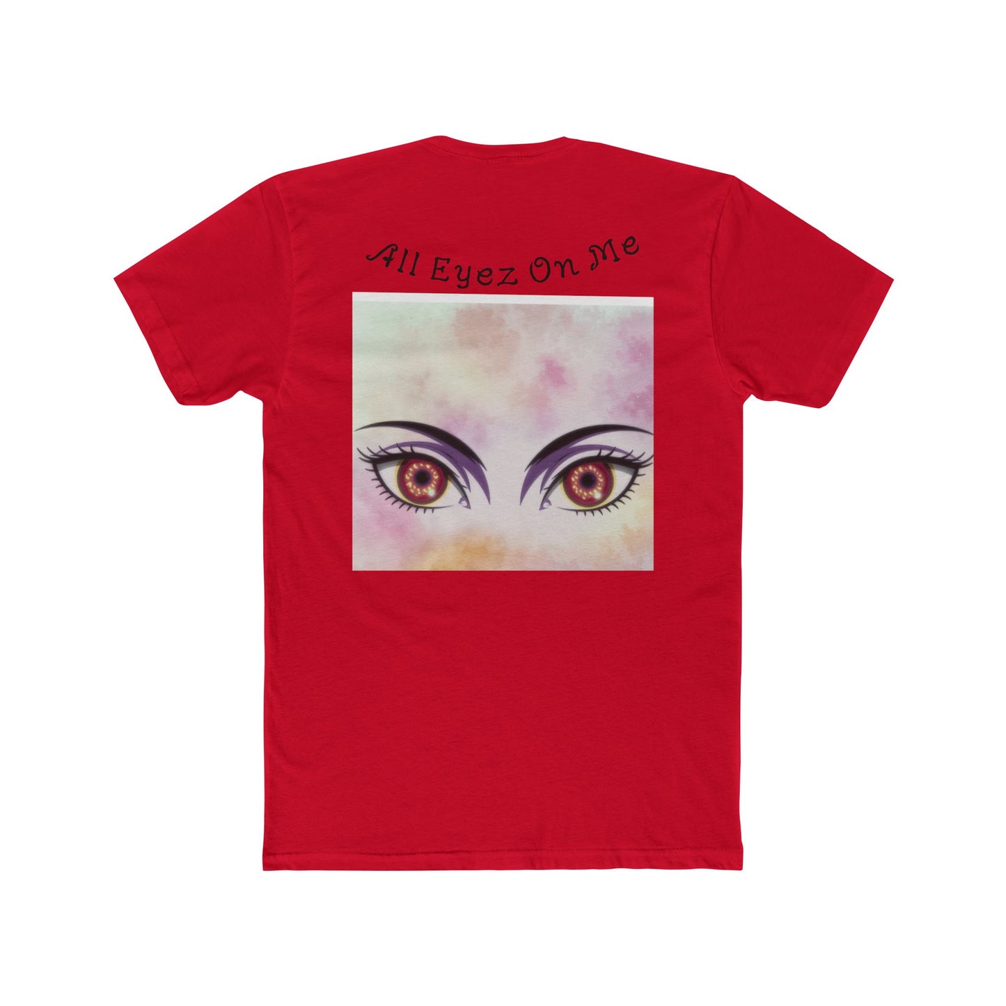 All Eyez On Me Unisex Cotton Crew Tee, Trendy Casual Shirt, Gift for Music Lovers, Unique Graphic Tee, Statement Fashion, Everyday Wear
