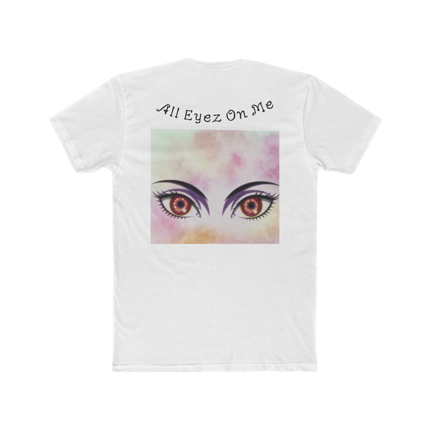 All Eyez On Me Unisex Cotton Crew Tee, Trendy Casual Shirt, Gift for Music Lovers, Unique Graphic Tee, Statement Fashion, Everyday Wear